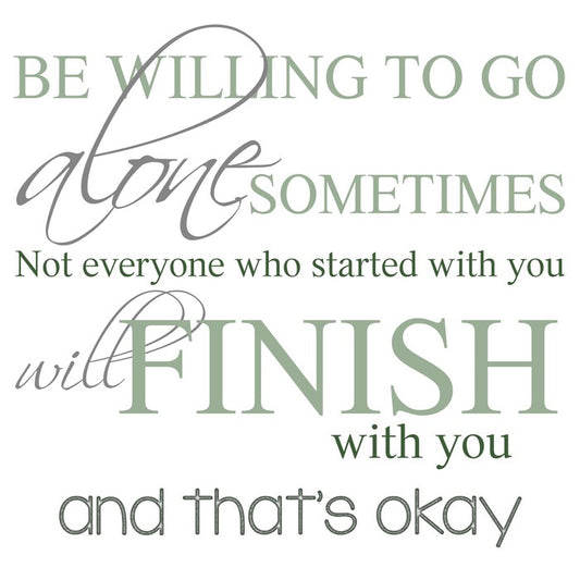 Go it alone