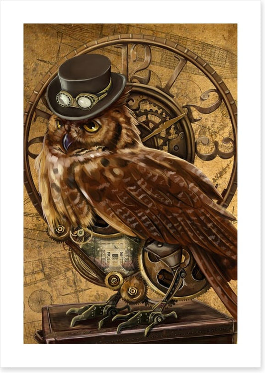 Steampunk owl