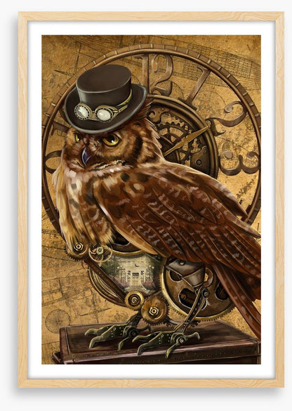 Steampunk owl