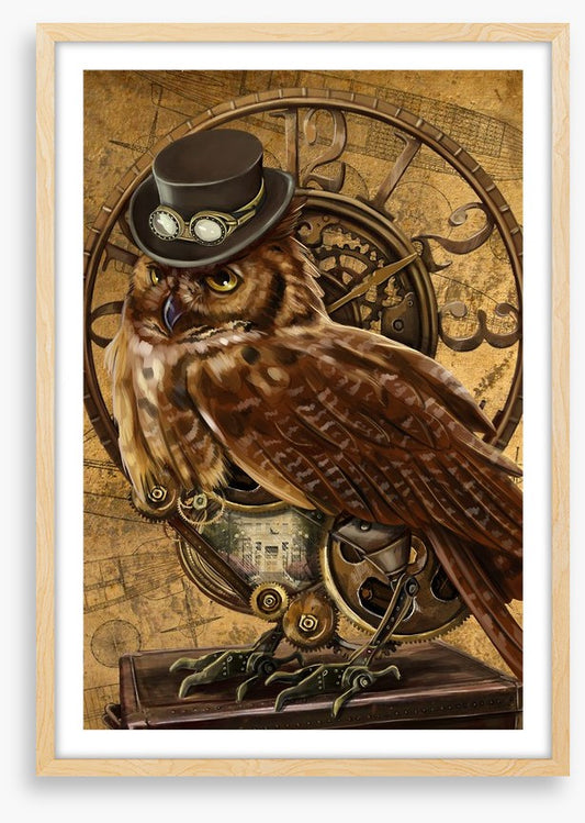 Steampunk owl