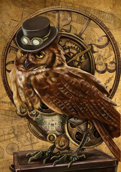 Steampunk owl