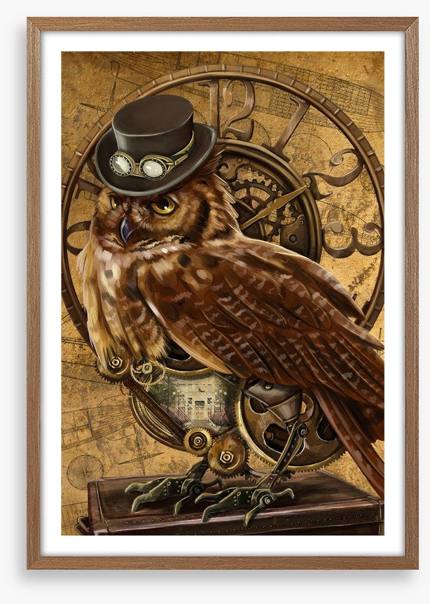 Steampunk owl