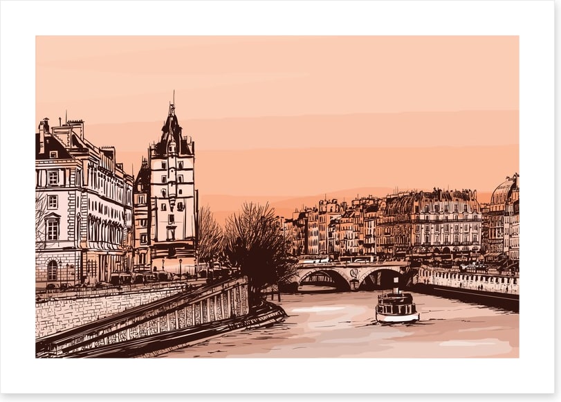 The banks of the River Seine