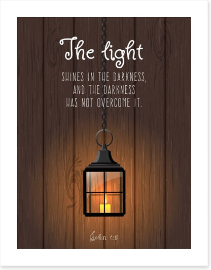 The light shines