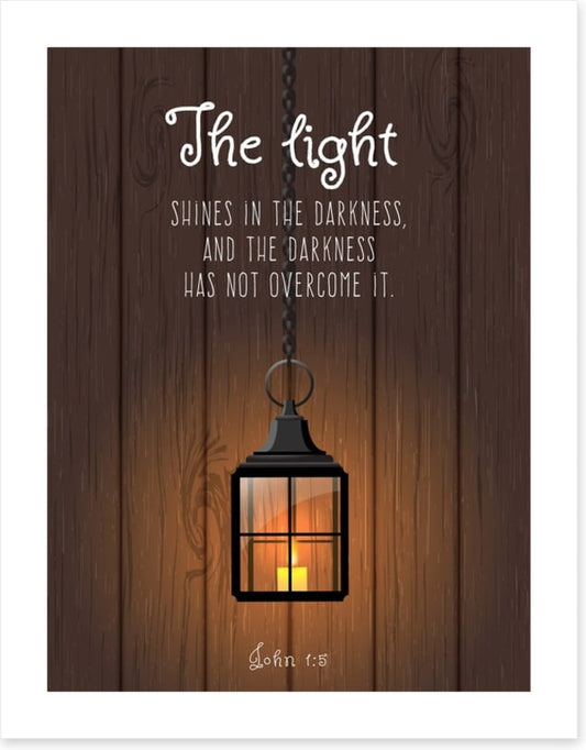 The light shines