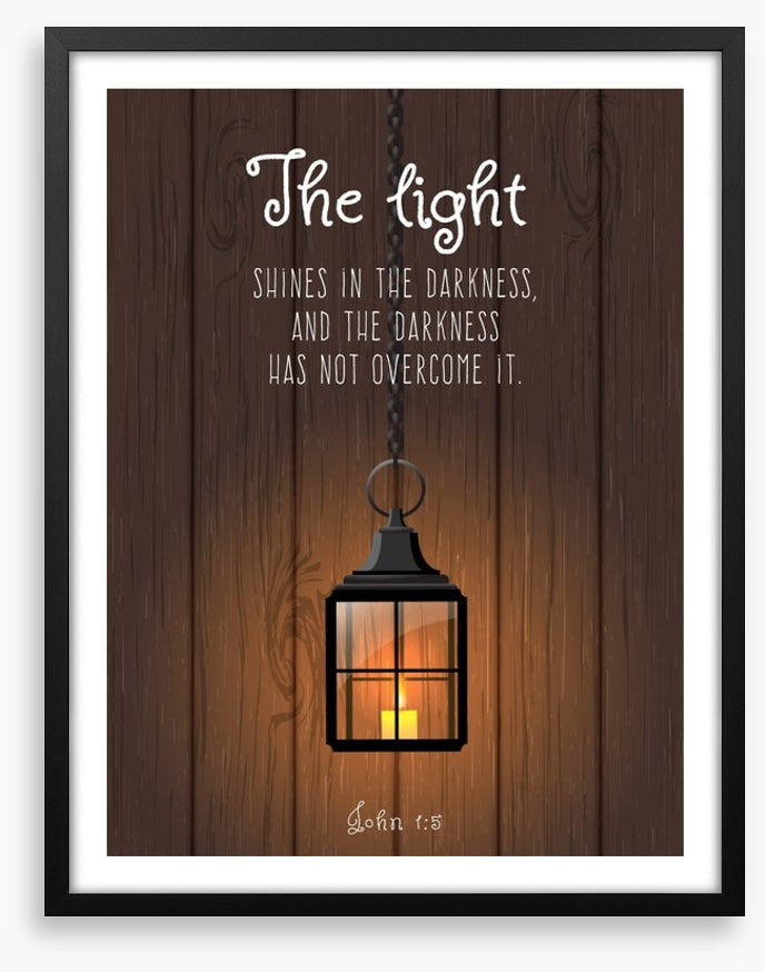 The light shines