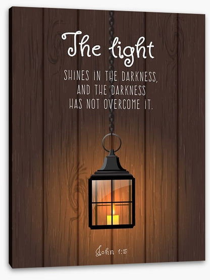 The light shines