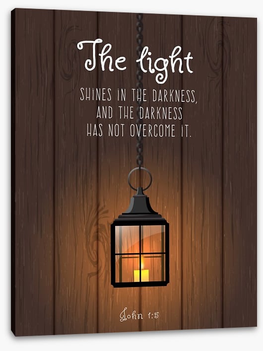 The light shines