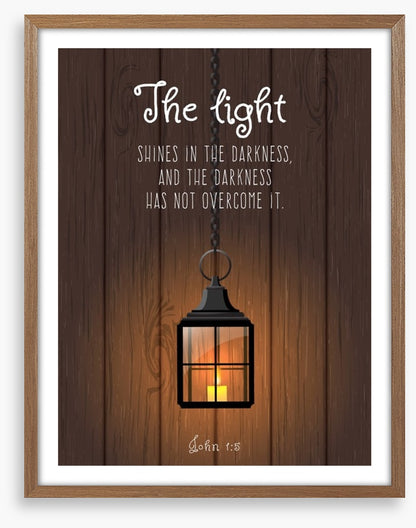 The light shines