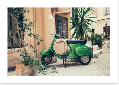 Vespa in the village