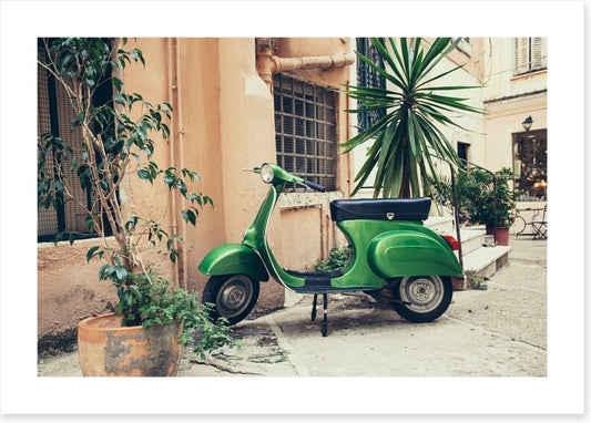 Vespa in the village