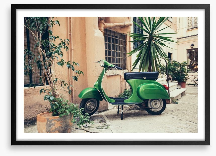 Vespa in the village