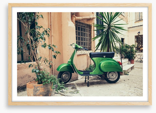 Vespa in the village