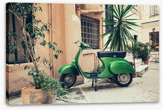 Vespa in the village