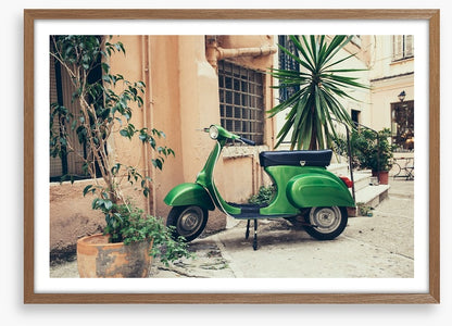 Vespa in the village