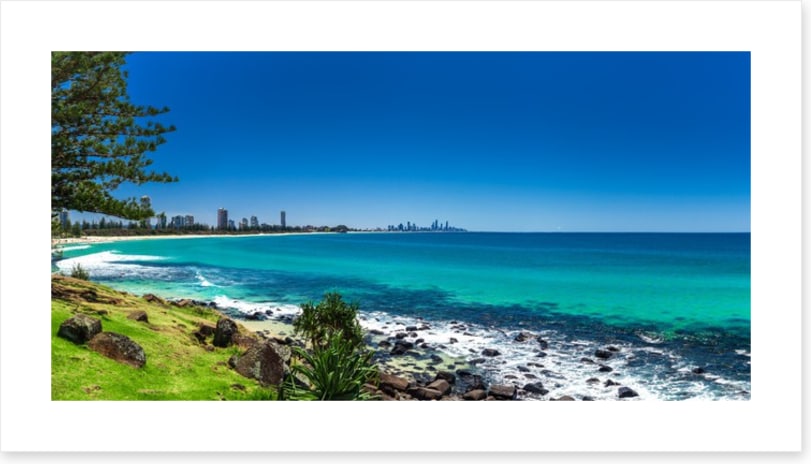 Gold Coast beach panorama