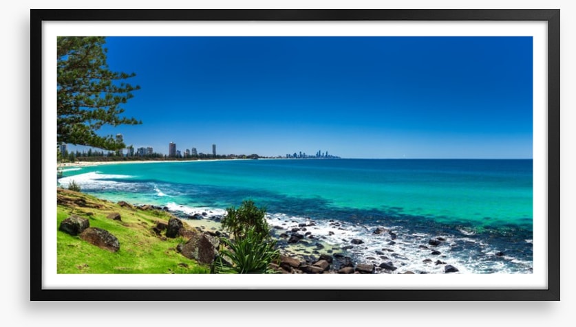 Gold Coast beach panorama