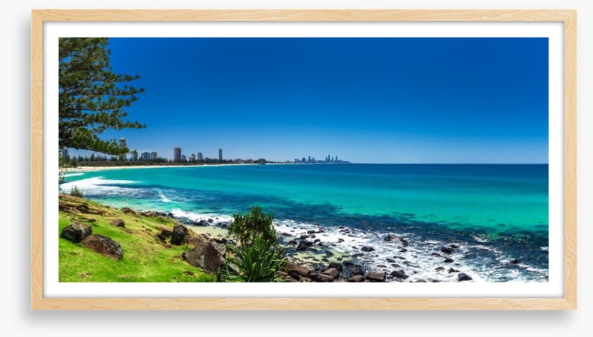 Gold Coast beach panorama