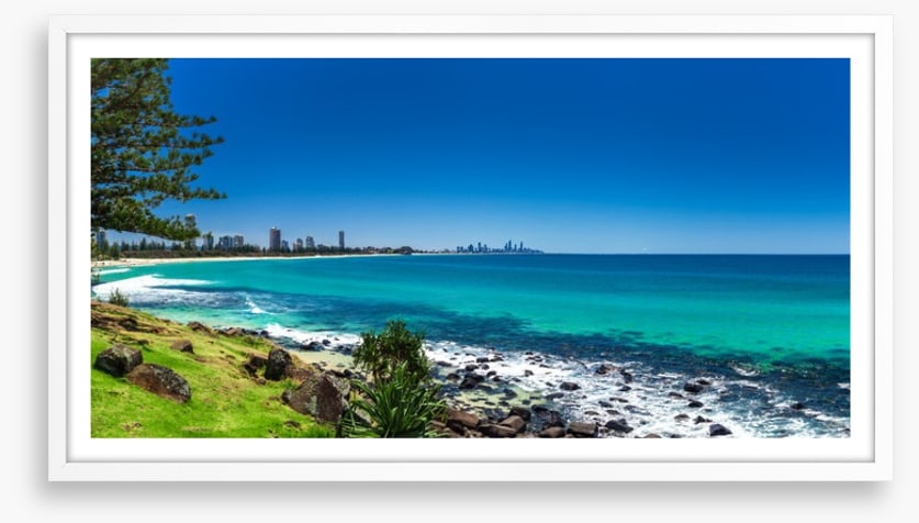 Gold Coast beach panorama
