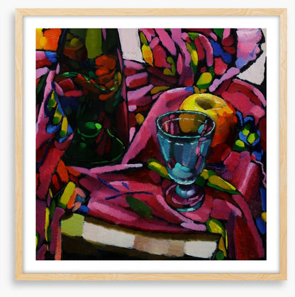 The blue glass