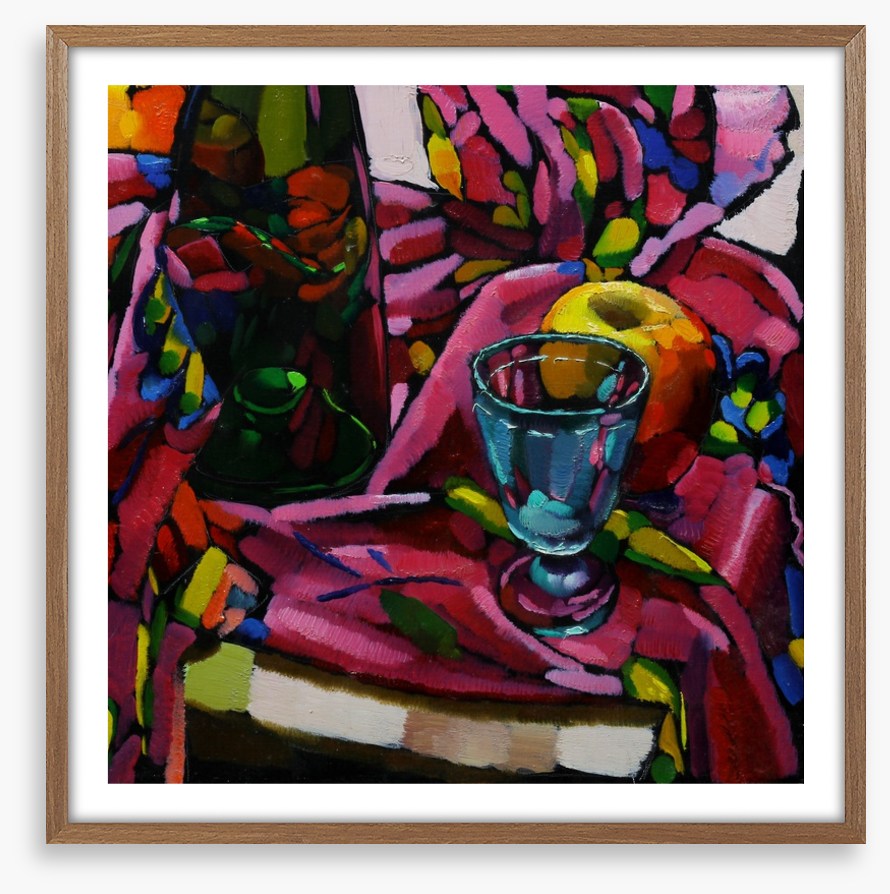 The blue glass