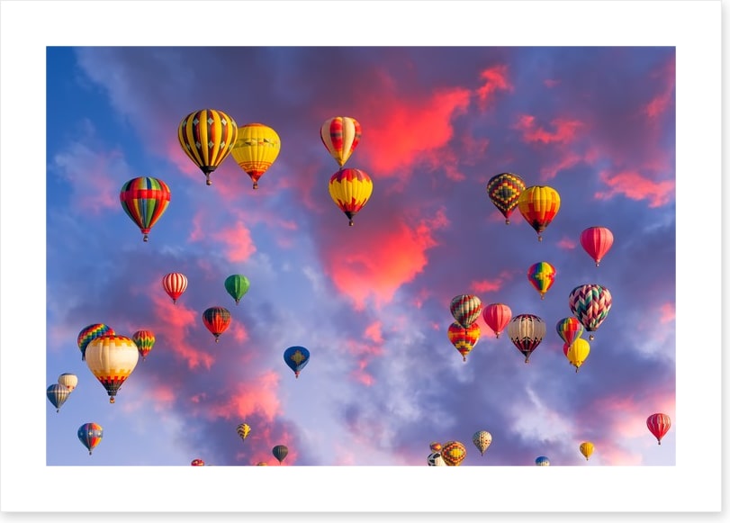 Clouds of balloons