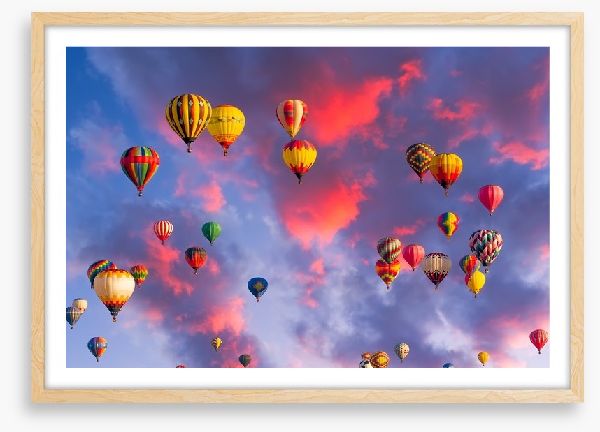 Clouds of balloons