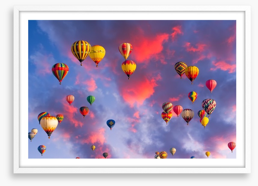 Clouds of balloons