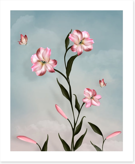 Peeping petal butterflies