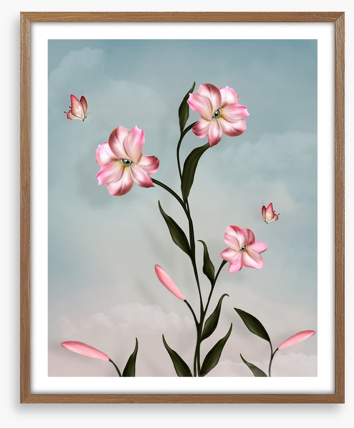 Peeping petal butterflies