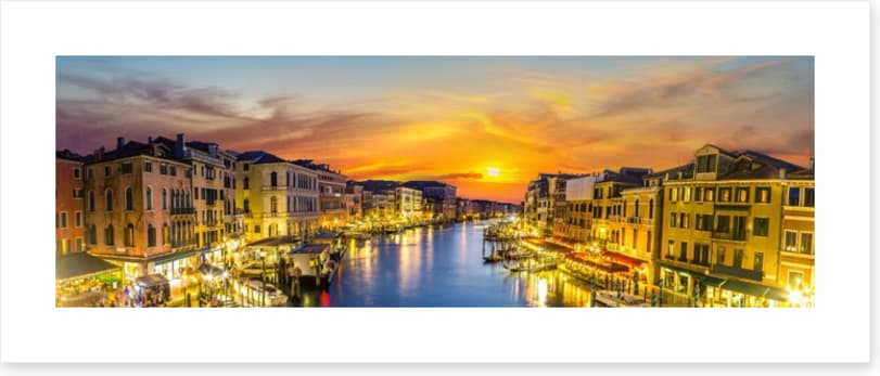 Venetian glow panorama