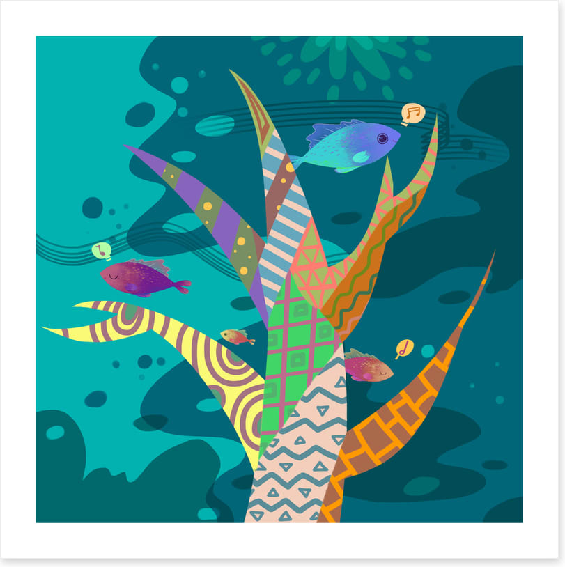 Undersea music tree