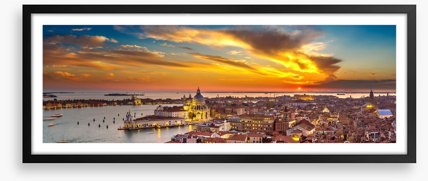 Sunset over the basilica