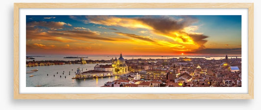 Sunset over the basilica