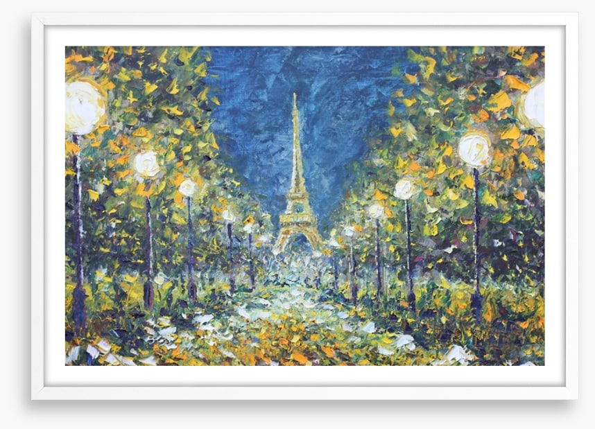 White lights in paris