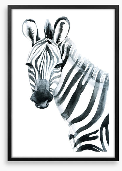 Watercolour zebra
