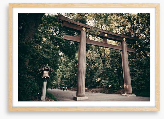 Below the Meiji gate
