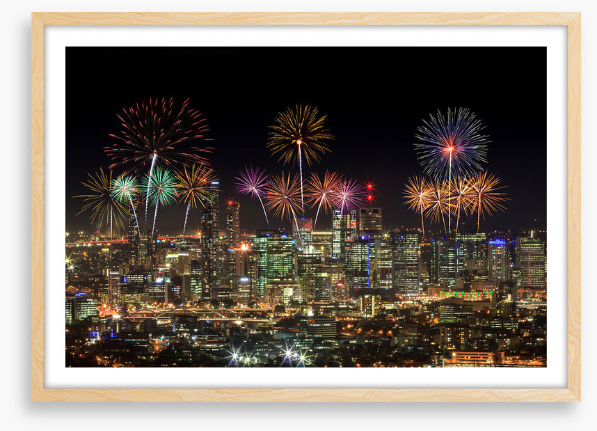 Fireworks over Brisbane