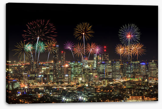 Fireworks over Brisbane