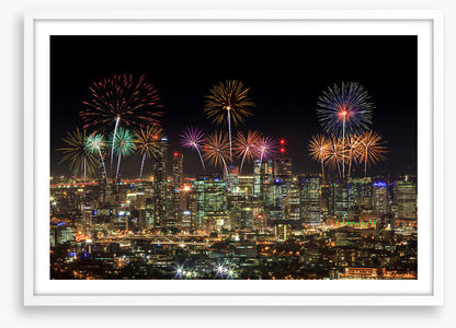 Fireworks over Brisbane