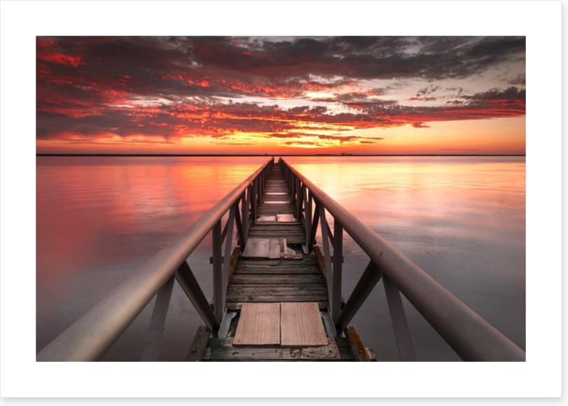 Pier into the sunset