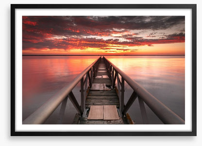 Pier into the sunset