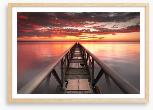 Pier into the sunset
