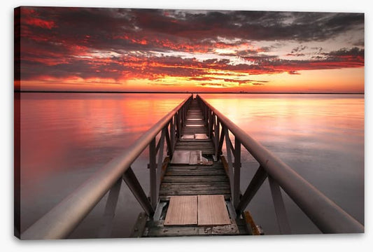 Pier into the sunset