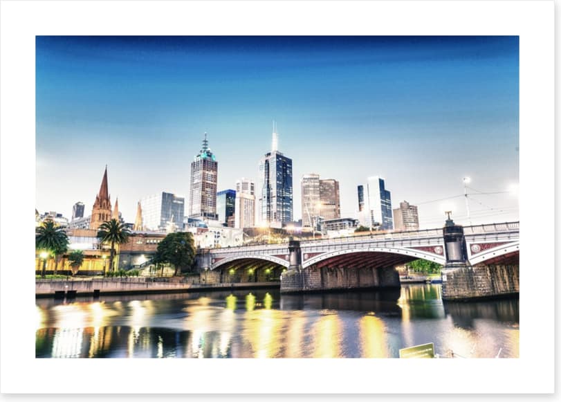 Dusk across the Yarra