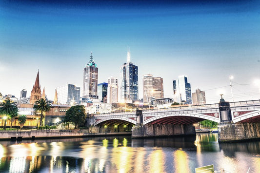 Dusk across the Yarra