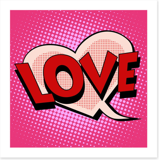 Pop art love