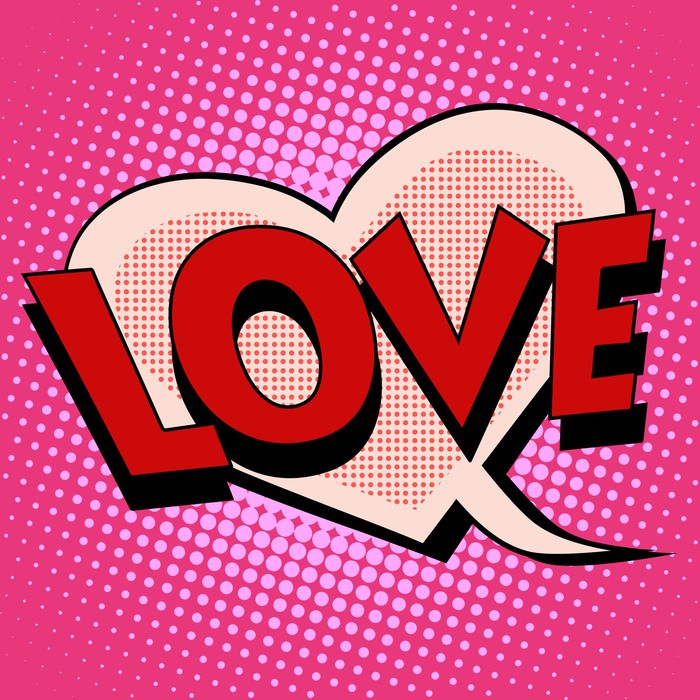 Pop art love