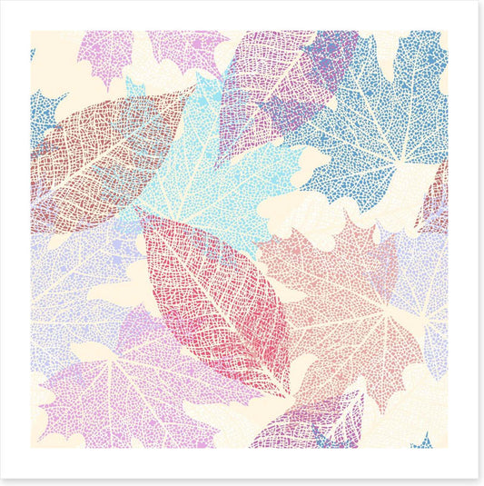 Pastel leaves
