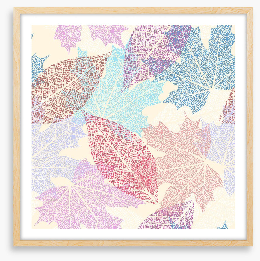 Pastel leaves